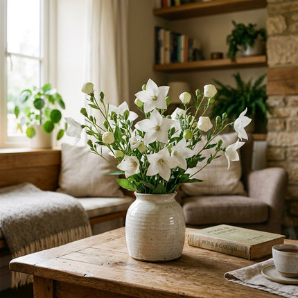 Spectacular 500 Balloon Flower Flower Seeds, White - Drought Tolerant, Nature Inspired Landscape, Beginner Friendly Planting