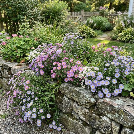 Vibrant 50 Aster Flower Seeds, Pastel Mixed - Cut Flower Arrangements, Heirloom Floral Blooms, Stunning Yard Decor