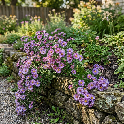 50 Count Striped Aster Seeds - for Garden Borders, Easy to Grow, Fast Growing