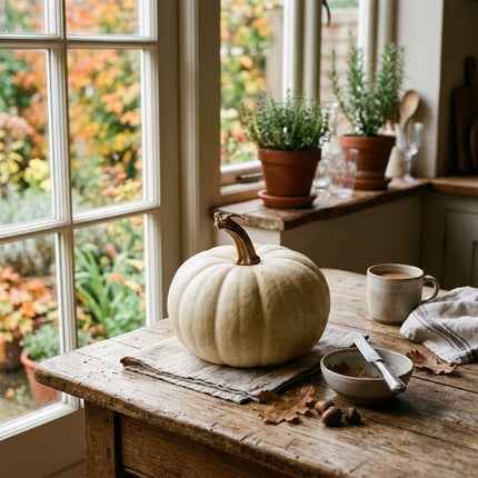 15 White Lumina Pumpkin Seeds for Planting - Premium Heirloom White Lumina Pumpkin Seeds for Home Garden