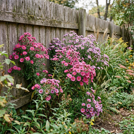 Fresh 50 Rose Aster Seeds for Home Gardening - Vibrant Floral Display, Premium Heirloom Seeds, for Home Garden
