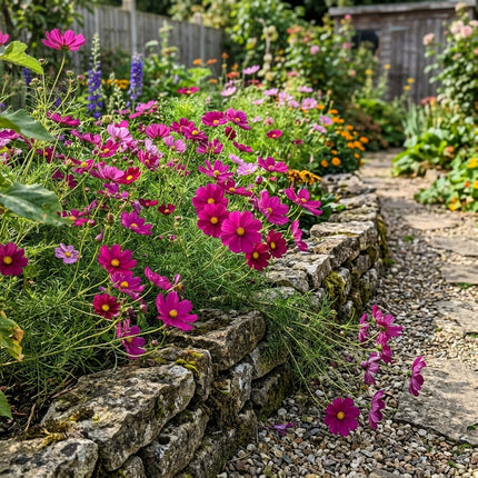 100 Magenta Cosmos Seeds Nature Inspired Landscape - Stunning Yard Decor, Cut Flower Arrangements