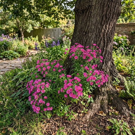 50 Count Pink Aster Seeds - Long Lasting Patio Blooms, Nature Inspired Landscape, Beautiful Perennial Flowers
