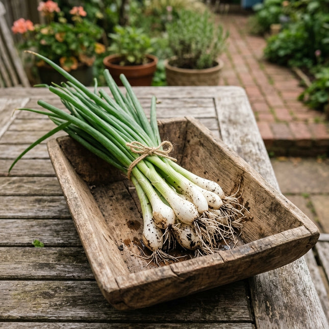 1000 White Lisbon Bunching Onion Seeds for Planting - Premium Variety for Home Gardening