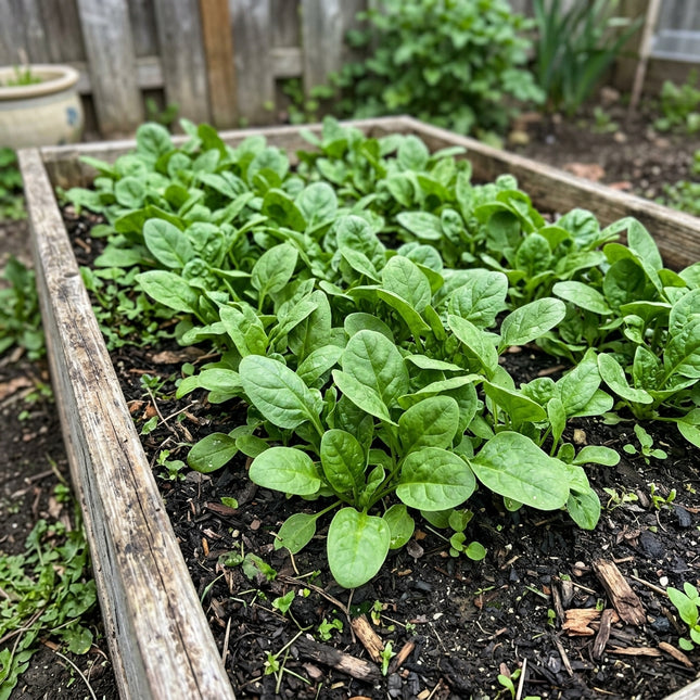 Tender Smooth-Leaf Baby Spinach Seeds - 1,100 Seeds