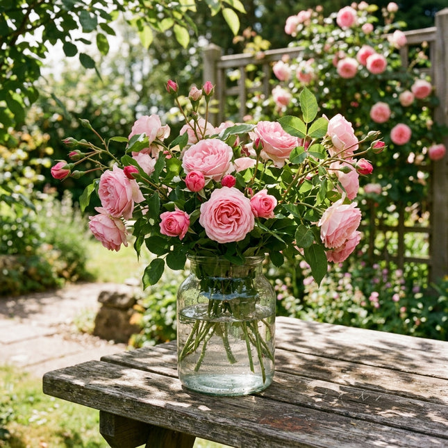 50 Premium Climbing Pink Rose Seeds - Beautiful Garden Flowers for Planting