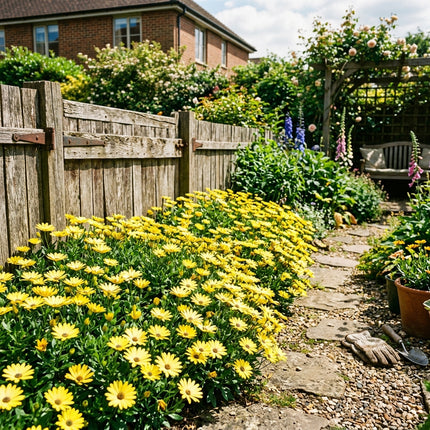 50 Bright Yellow South African Marigold Seeds for Planting - Cheerful Osteospermum - Beautiful Daisy-like Cut Flowers