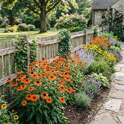 100 Orange Coneflower Seeds for Planting - Vibrant Heirloom Perennial Garden Floral Decor, Easy to Grow Outdoor Landscape Blooms, Beautiful Coneflower Plants
