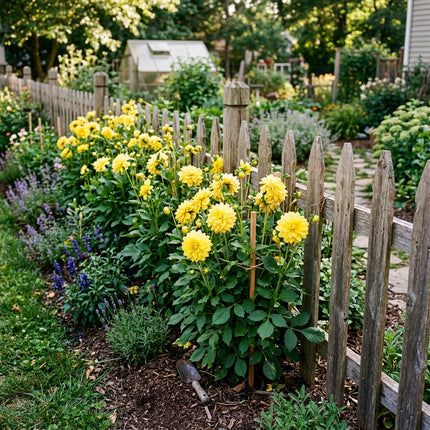 100 Golden Yellow Dahlia Seeds for Planting - Bright Sunny Blooms