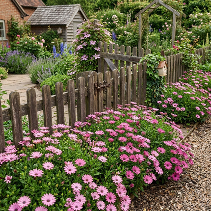 50 Soft Pink South African Marigold Seeds for Planting - Elegant Osteospermum - Beautiful Daisy-like Cut Flowers