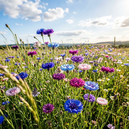 Spectacular 200 Cornflower Flower Seeds, Mixed - Drought Tolerant, Nature Inspired Landscape, Beginner Friendly Planting