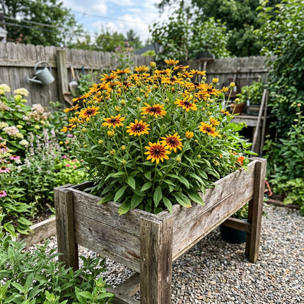 300 Count Striped Gold Black Eyed Susan Seeds - Premium Heirloom Seeds, Heirloom Floral Blooms, Drought Tolerant