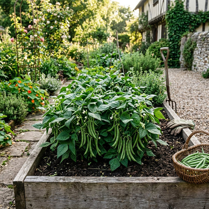 50 Bush Green Beans Seeds for Planting - Premium Heirloom Bush Green Beans Seeds for Home Garden