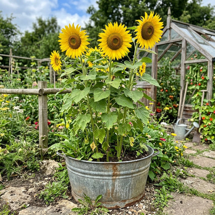 100 Count Mammoth Russian Sunflower Seeds - Long Lasting Patio Blooms, Outdoor Patio Decor, Beautiful Perennial Flowers