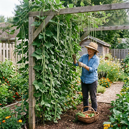 30 Yardlong Beans Seeds for Planting - Premium Heirloom Yardlong Beans Seeds for Home Garden
