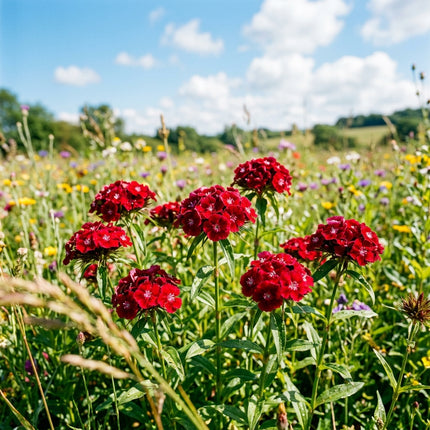 Spectacular 500 Sweet William Flower Seeds, Red - Drought Tolerant, Nature Inspired Landscape, Beginner Friendly Planting