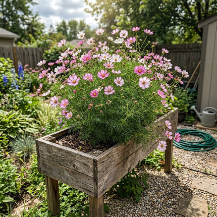 100 Count Bicolor Pink Cosmos Seeds - Stunning Yard Decor, Nature Inspired Landscape, Cut Flower Arrangements