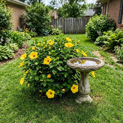 Magnificent 100 Hibiscus Flower Seeds, Dwarf Yellow - Beautiful Perennial Flowers, for Planting, Beginner Friendly Planting