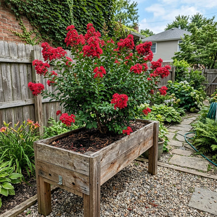 Fresh 100 Red Crape Myrtle Seeds for Home Gardening - Fast Growing, Stunning Yard Decor, for Home Garden
