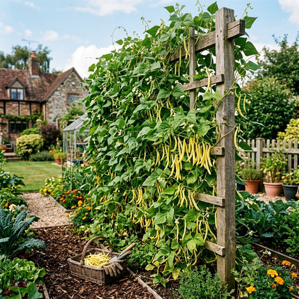 50 Yellow Wax Beans Seeds for Planting - Premium Heirloom Yellow Wax Beans Seeds for Home Garden