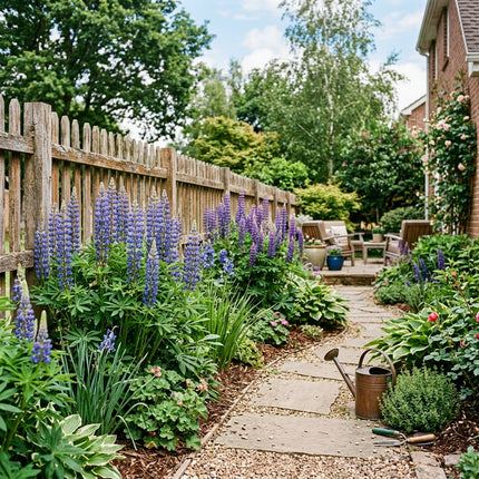 100 Blue Russell Lupine Seeds for Planting - Vibrant Heirloom Perennial Garden Floral Decor, Easy to Grow Outdoor Landscape Blooms, Beautiful Russell Lupine Plants