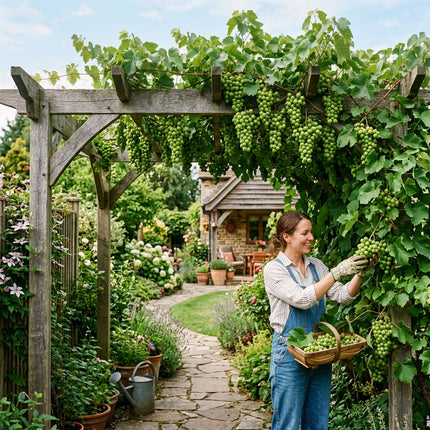 30 Shine Muscat Green Grape Seeds for Planting - Premium Shine Muscat Green Grape Seeds for Home Garden