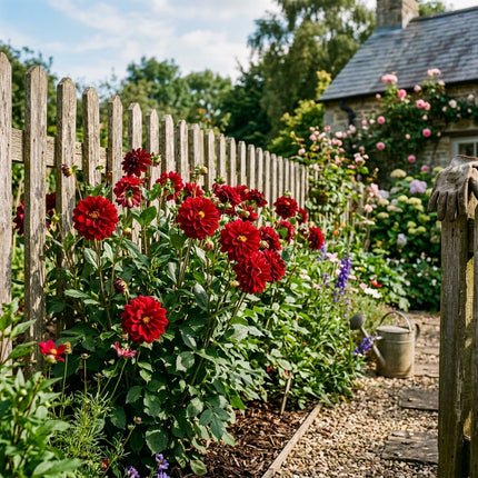 50 Deep Red Dahlia Seeds for Planting - Stunning Crimson Blooms