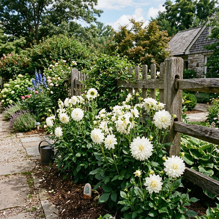 100 Pure White Dahlia Seeds for Planting - Elegant Crisp Blooms