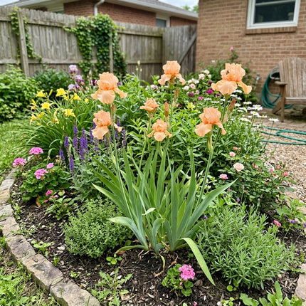 50 Count Peach Iris Seeds - Premium Heirloom Seeds, for Home Garden, Vibrant Floral Display