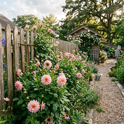 50 Pink Dahlia Seeds for Planting - Elegant Pastel Blooms