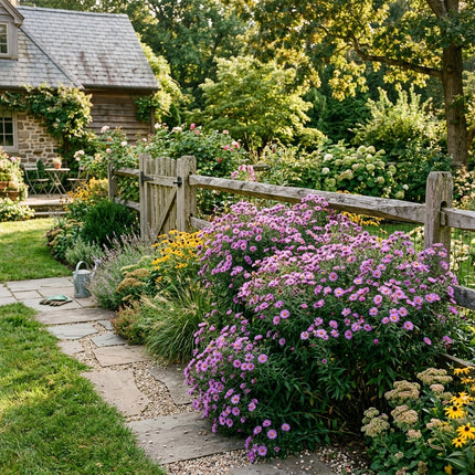 50 Purple Aster Seeds for Planting - Vibrant Heirloom Perennial Garden Floral Decor, Easy to Grow Outdoor Landscape Blooms, Beautiful Aster Plants