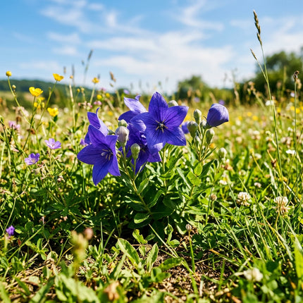 Spectacular 500 Balloon Flower Flower Seeds, Blue - Drought Tolerant, Nature Inspired Landscape, Beginner Friendly Planting