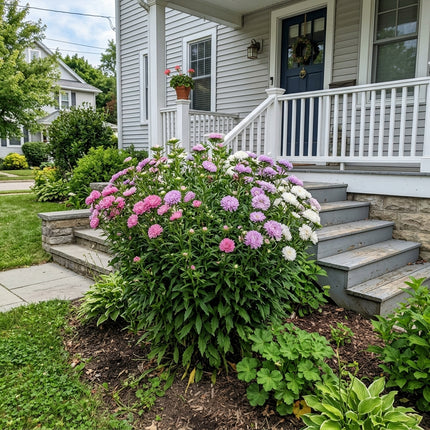 50 Count Peony Aster Seeds - Long Lasting Patio Blooms, Easy to Grow, Cut Flower Arrangements
