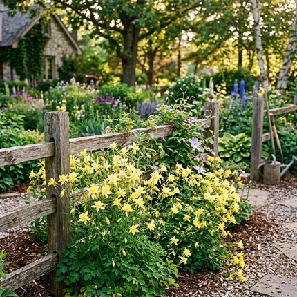 350 Yellow Columbine Seeds for Planting - Vibrant Heirloom Perennial Garden Floral Decor, Easy to Grow Outdoor Landscape Blooms, Beautiful Columbine Plants