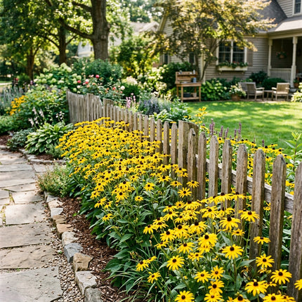300 Classic Yellow Black Eyed Susan Seeds for Planting - Vibrant Heirloom Perennial Garden Floral Decor, Easy to Grow Outdoor Landscape Blooms, Beautiful Black Eyed Susan Plants
