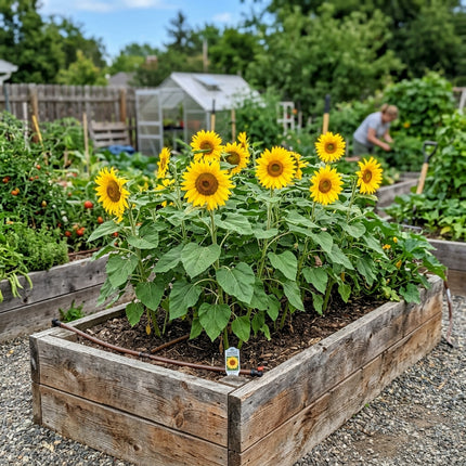100 Sunbright Sunflower Seeds Nature Inspired Landscape - Long Lasting Patio Blooms, Fast Growing
