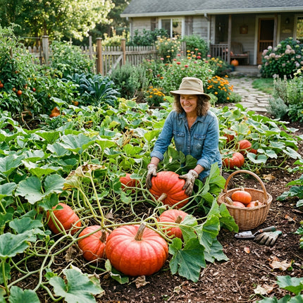 15 Cinderella Pumpkin Seeds for Planting - Premium Heirloom Cinderella Pumpkin Seeds for Home Garden