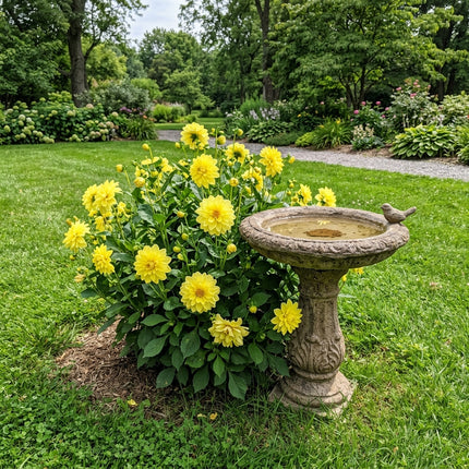 Fresh 50 Yellow Dahlia Seeds for Home Gardening - Vibrant Floral Display, Beginner Friendly Planting, for Home Garden
