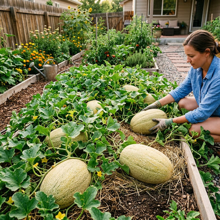 25 Xinjiang Hami Melon Seeds for Planting - Premium Heirloom Xinjiang Hami Melon Seeds for Home Garden