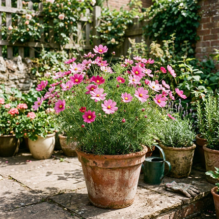 100 Pink Cosmos Seeds Nature Inspired Landscape - Premium Heirloom Seeds, Fast Growing
