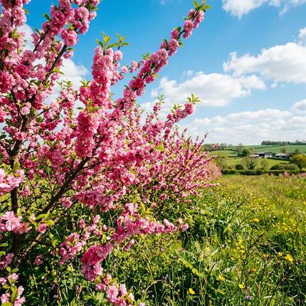 Spectacular 10 Flowering Almond Flower Seeds, Pink - Drought Tolerant, Nature Inspired Landscape, Beginner Friendly Planting