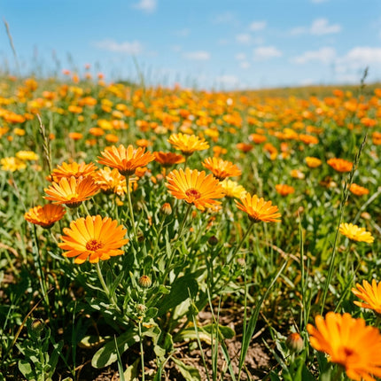 Spectacular 50 Calendula Flower Seeds, Orange - Drought Tolerant, Nature Inspired Landscape, Beginner Friendly Planting