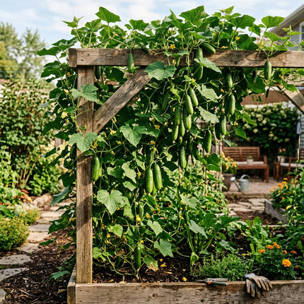 50 Persian Cucumber Seeds for Planting - Premium Heirloom Persian Cucumber Seeds for Home Garden