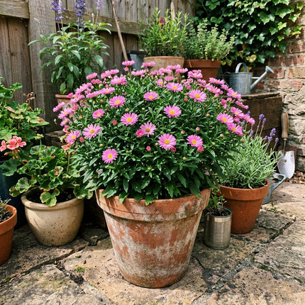 50 Count Pink Aster Seeds - Long Lasting Patio Blooms, Nature Inspired Landscape, Beautiful Perennial Flowers