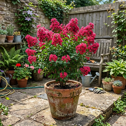 100 Count Watermelon Red Crape Myrtle Seeds - Stunning Yard Decor, Heirloom Floral Blooms, Cut Flower Arrangements