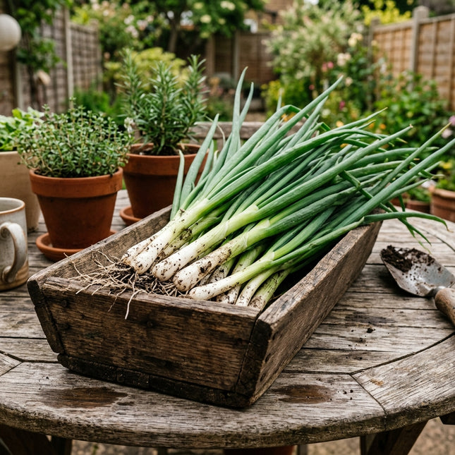 1000 Tokyo Long White Scallion Seeds for Planting - Premium Variety for Home Gardening