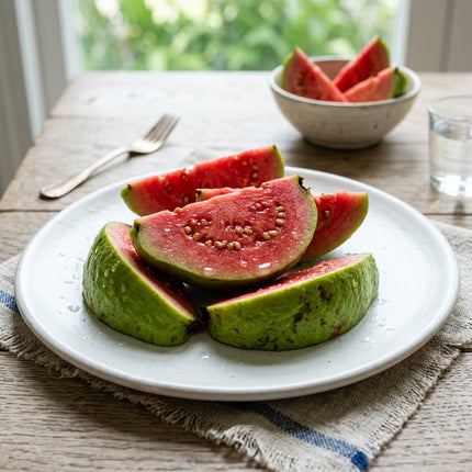 100 Tropical Red Guava Seeds for Planting - Exotic & Delicious Fruit Seeds for Home Garden - Grow Vibrant Sweet Red Guavas