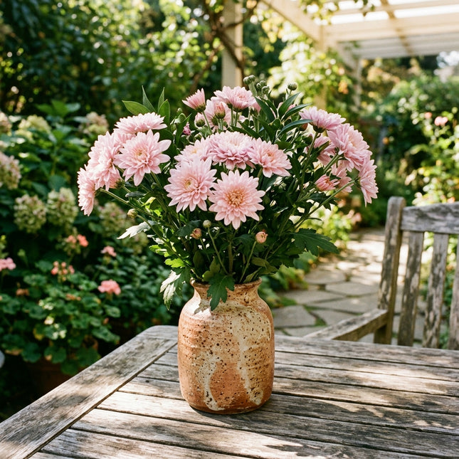 50 Premium Pink Chrysanthemum Seeds - Beautiful Garden Flowers for Planting