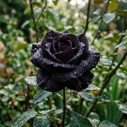 50 Premium Black Rose Seeds - Beautiful Garden Flowers for Planting