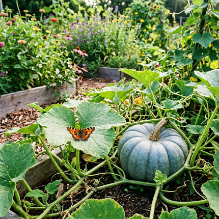 15 Blue Jarrahdale Pumpkin Seeds for Planting - Premium Heirloom Blue Jarrahdale Pumpkin Seeds for Home Garden